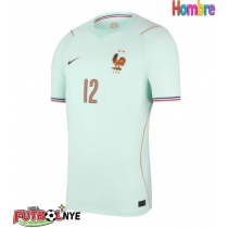 Camiseta Francia Bradley Barcola #12 Visitante Equipación Mundial 2026 manga corta